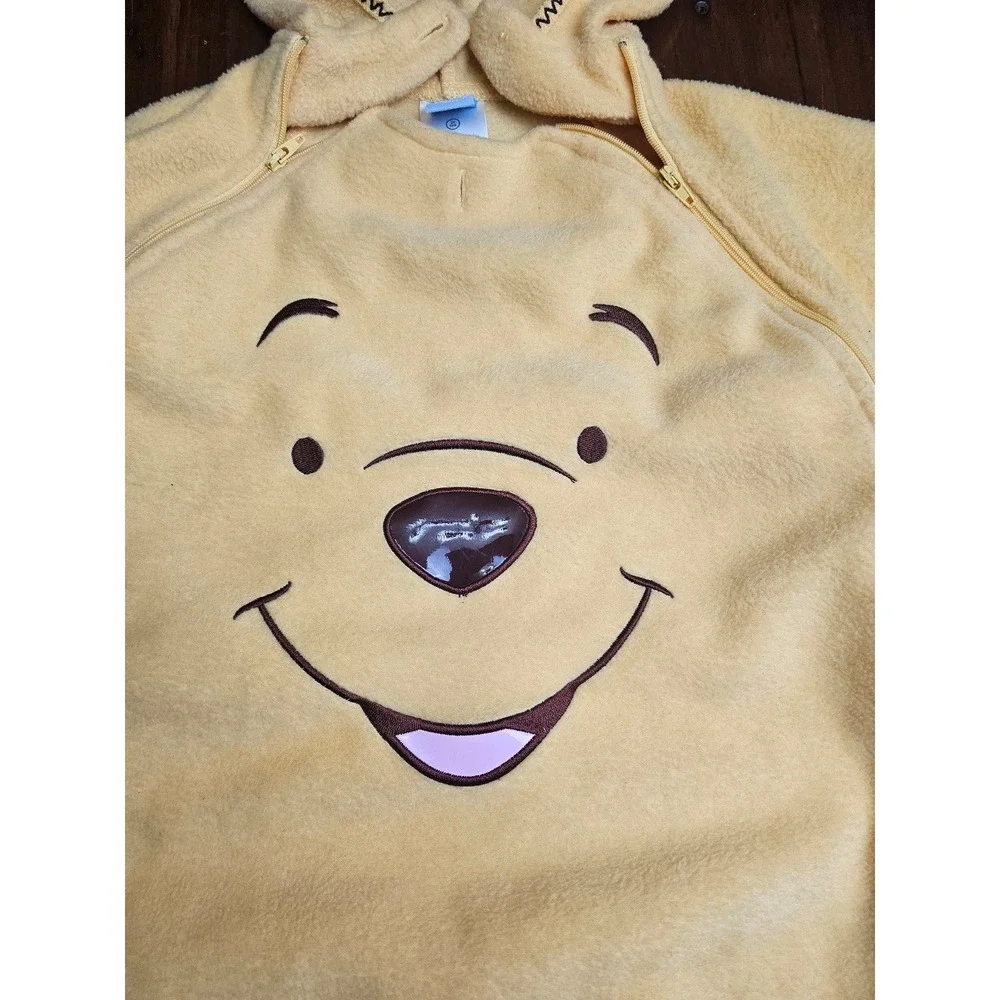 Disney Baby Winnie the Pooh Fleece Pajamas Sleepsuit Footie‎ Hooded  24 Months